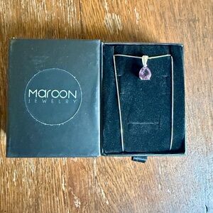 Purple Pendant Necklace amethyst